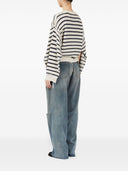 Mm6 Maison Margiela Striped Cotton Sweater