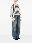 Mm6 Maison Margiela Striped Cotton Sweater