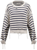 Mm6 Maison Margiela Striped Cotton Sweater