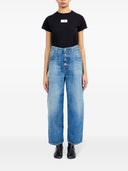 MM6 Maison Margiela Wide Leg Denim Cotton Jeans