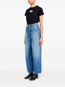 MM6 Maison Margiela Wide Leg Denim Cotton Jeans