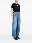 MM6 Maison Margiela Wide Leg Denim Cotton Jeans