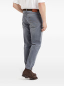 Jeans di cotone in denim Brunello Cucinelli
