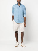 Brunello Cucinelli Denim Cotton Shirt