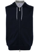 Brunello Cucinelli katoenen blend mouwloze hoodie