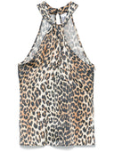 Ganni Leopard Print Top