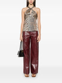 Ganni Leopard Print Top