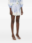 Zimmermann Everley Printed Linen Shorts