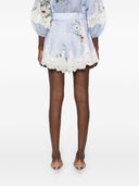 Zimmermann Everley Printed Linen Shorts