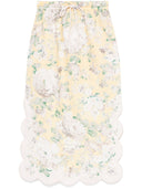 Zimmermann Acacia Printed Linen Skirt