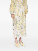 Zimmermann Acacia Printed Linen Skirt