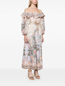 Zimmermann Wylie Linen Printed Midi Dress