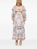 Zimmermann Wylie Linen Printed Midi Dress