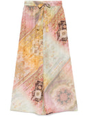 Zimmermann Tallow Printed Silk Trousers