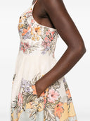 Abito midi di lino di sego Zimmermann