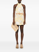 Zimmermann Acacia Printed Linen Playsuit