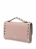 Valentino Garavani Rockstud Leather Wallet On Chain