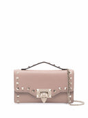 Valentino Garavani Rockstud Leather Wallet On Chain
