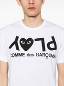 Comme des Garcons logo algodón camiseta