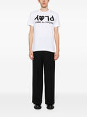 Comme des Garcons logo algodón camiseta