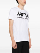 Comme des Garcons logo algodón camiseta