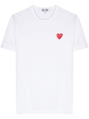 Comme Des Garcons Red Heart Cotton T Shirt