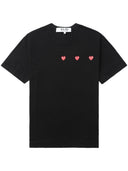 Comme des Garcons Red Hearts Baumwoll -T -Shirt