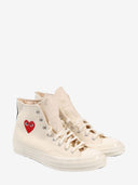 Comme Des Garcons Chuck Taylor Red Heart Sneakers