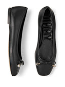Jimmy Choo Elme Flat Leather Ballet Flats