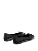 Jimmy Choo Elme Flat Leather Ballet Flats