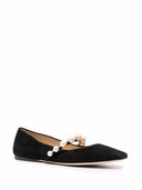 Balletti in pelle scamosciata piatta Jimmy Choo Ade