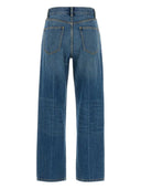 Jeans di cotone in denim Tory Burch Slim