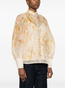 Zimmermann Crush Printed Linen Shirt