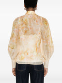 Zimmermann Crush Printed Linen Shirt