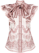 Zimmermann Crush Silk Blend Top