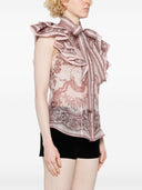 Zimmermann Crush Silk Blend Top