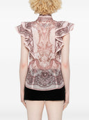 Zimmermann Crush Silk Blend Top