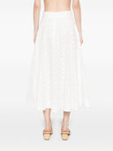 Zimmermann Crush Cotton Midi Jupe