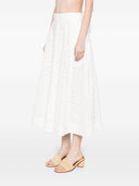 Zimmermann Crush Cotton Midi Jupe