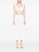 Zimmermann Crush Cotton Midi Jupe
