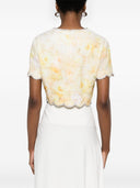 Zimmermann Crush Printed Linen Top
