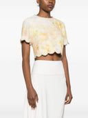 Zimmermann Crush Printed Linen Top