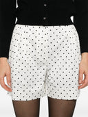Pantalones cortos de algodón estampado de lunares dolce & gabbana