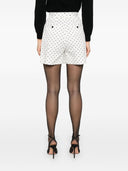 Pantalones cortos de algodón estampado de lunares dolce & gabbana