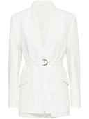 Brunello Cucinelli Linen Jacket With Belt And Precious Details