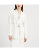 Brunello Cucinelli Linen Jacket With Belt And Precious Details