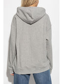 Ganni Bear Print Cotton Sweat à capuche