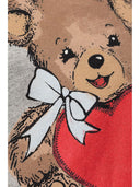 Ganni Bear Print Cotton Sweat à capuche