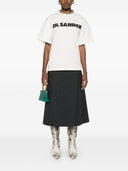 Jil Sander Logo Cotton T Shirt