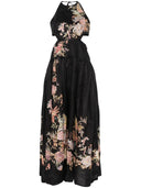 Robe en lin imprimé de suif Zimmermann